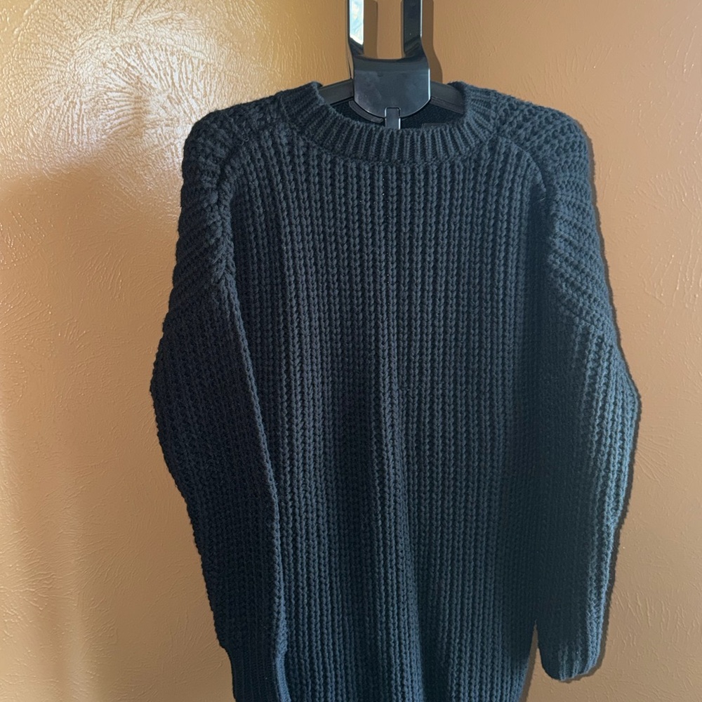 Zenana Outfitters Black Cowl Neck Sweater